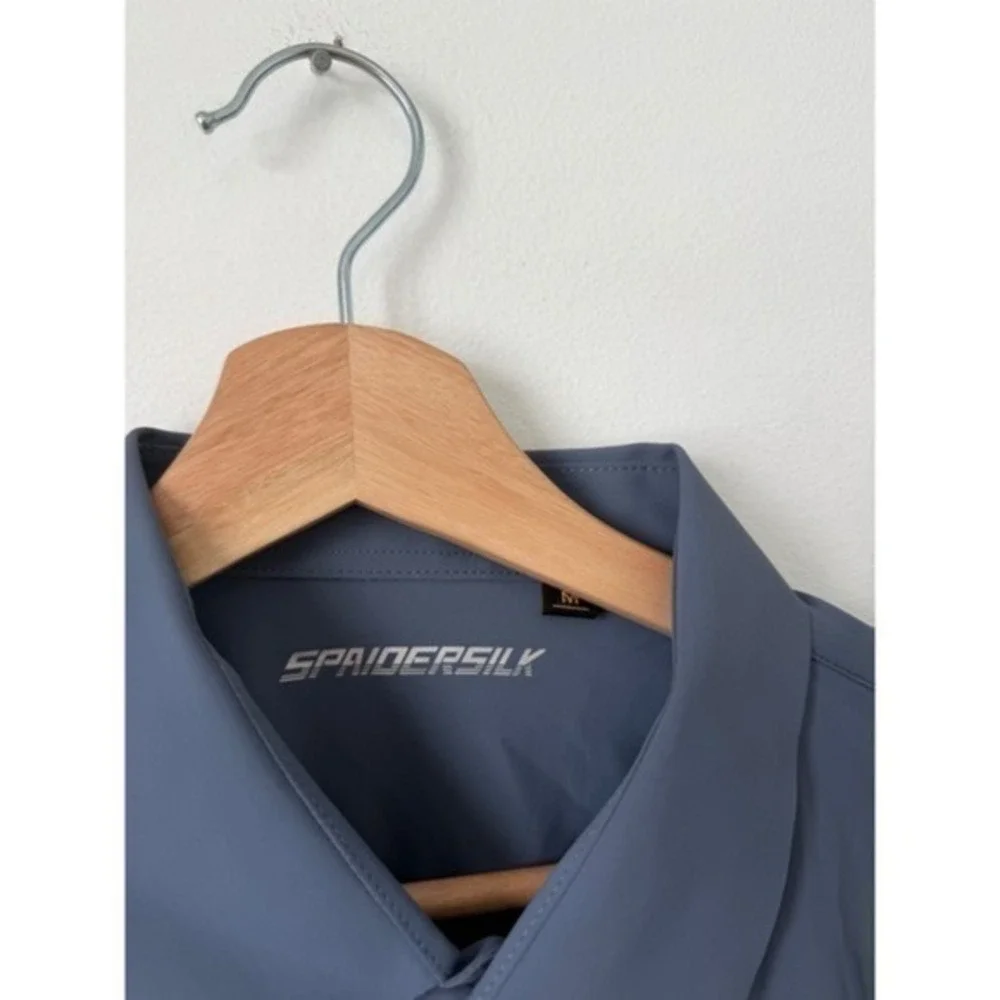 Men's Spaidersilk Blue Button-Down Shirt – Size XL – NWOT